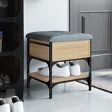vidaXL Klop za čevlje sonoma hrast 42x42x45 cm inženirski les Cene
