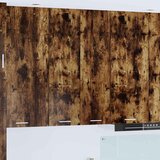 VidaXL Viseći ormarić s policom Riga Dimljeni hrast 60 x 31 x 100 cm VidaXL Viseći ormarić s policom Riga Dimljeni hrast 60 x 31 x 100 cm Slike