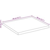 Stolna ploča 40x40x3,8 cm četvrtasta od bagrema sa živim rubom | shoptok.hr