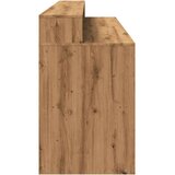 vidaXL Pisalna miza z LED lučkami artisan hrast 200x55x91 cm inž. les | Shoptok.si