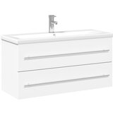 vidaXL Kopalniška omarica z umivalnikom bela, (21095618) | Shoptok.si