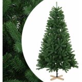 Umjetno božićno drvce 210 cm PVC i masivna borovina Zelena | shoptok.hr