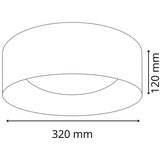  LED stropna svetiljka TULUZA LED/18W/230V pr. 32 cm braon | Eponuda.com