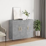  Komoda siva boja betona 90x34x80 cm od konstruiranog drva | Eponuda.com