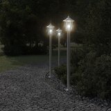  Vanjske podne svjetiljke 3 kom srebrne 120 cm nehrđajući čelik | shoptok.hr
