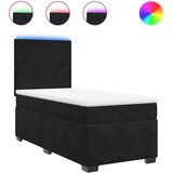  Box spring krevet s madracem crni 90x200 cm baršunasti | shoptok.hr