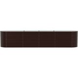  Vrtna visoka greda Rjava 400 x 80 x 81 cm Jeklo | Shoptok.si