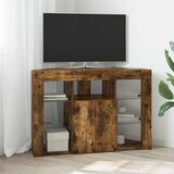  Kotni LED TV ormar 100x40x68cm Dimljeni hrast Konstruirano drvo | shoptok.hr
