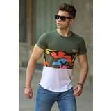 Madmext Camouflage Patterned Khaki T-Shirt 3003 Cene