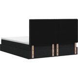  s od storage s uzglavljem Crna 180 x 200 cm Tkanina | shoptok.hr