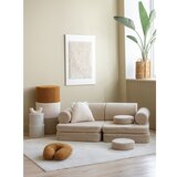 Wigiwama Svetlo rjava otroška sedežna garnitura iz tkanine bouclé 132 cm Settee – | Shoptok.si