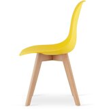  KITO stolica žuta / prirodne noge x 1 | shoptok.hr