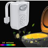 Venisymlis Wc Nočna Lučka Led, 16 Barv Wc Indukcijska Vodotesna, Senzor Za Zaznavanje Svetlobe, (22068268) Cene