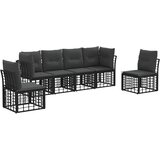  Set vanjskih sofa Crna Poliester | shoptok.hr