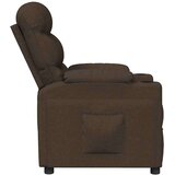  Naslanjač temno rjavo blago, (5000133153) | Shoptok.si