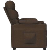  Naslonjač za noge tamnosmeđe tkanine | shoptok.hr