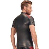 NEK moški top z rdečimi vložki in zadrgo (črn) - L | Shoptok.si