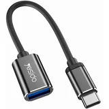 USB-C na USB-A OTG adapter GS01 crni