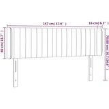  Uzglavlje krem 147x16x78/88 cm od tkanine | shoptok.hr