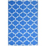 vidaXL Zunanja preproga modra 190x290 cm PP, (21027378) Cene