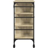  Kolica boja hrasta 87 5x38 5x84 5cm konstruirano drvo | shoptok.hr