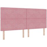 vidaXL Roza Žametna Postelja 200x200 cm, (22049681) | Shoptok.si