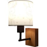 Brilagi Zidna lampa BOBO WOOD 1xE27/25W/230V hrast/crna/bela/zečići | Eponuda.com
