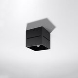 Nice Lamps Črna stropna svetilka s kovinskim senčnikom 10x10 cm Lorum – | Shoptok.si
