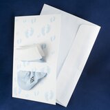 Fist Čarapice sa čestitkom za bebe plave | Eponuda.com