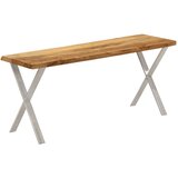  Klupa sa živim rubom 105 cm od masivnog bagremovog drva | shoptok.hr