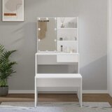  Set toaletnog stolića LED bijeli od konstruiranog drva | shoptok.hr