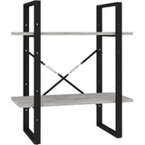  Knjižna omara 2-nadstropna betonsko siva 60x30x70 cm iverna pl., (20706037) | Shoptok.si