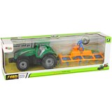  Zelen traktor z oranžno in modro grablje z drsnikom | Shoptok.si