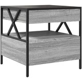 vidaXL Stolić s beskonačnim LED svjetlima boja hrasta 50x50x51 cm | shoptok.hr