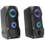 White Shark Zvočniki 2.0 FLOW RGB USB črni | Shoptok.si