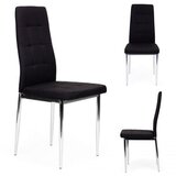 Modern Home Trpezarijske stolice set 4 kom tami DC858F-4 BLACK | ePonuda.com