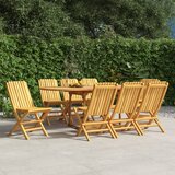 vidaXL Zložljivi vrtni stoli 8 kosa 47x47x89 cm trdna tikovina Cene