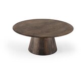 Gazzda Smeđi okrugao stolić za kavu od punog hrasta ø 80 cm Mushroom – | shoptok.hr