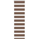Zebra zavjesa smeđa 45x100 cm širina tkanine 40,9 cm poliester | Shoptok.si