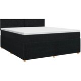  Boxspring krevet s madracem Crna 140 x 200 cm Tkanina | shoptok.hr