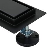  2 u 1 odvod za tuš Crna 50 cm Nehrđajući čelik 304 | shoptok.hr