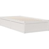  Krevet s regalom za knjige bez madraca bijeli 90x190cm borovina | shoptok.hr