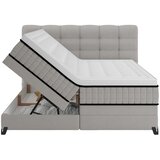 Premium Living Postelja Boxspring Carmen C, Siva, 180x200 | Shoptok.si