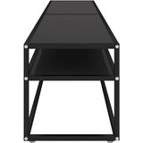TV ormarić crni 200 x 40 x 40,5 cm od kaljenog stakla | shoptok.hr