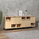  Komoda 3 kom boja hrasta sonome 60x35x70 cm konstruirano drvo | shoptok.hr