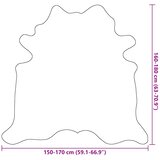  Tepih od prave kravlje kože 150 x 170 cm smeđe-bijeli | Eponuda.com