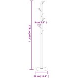  Stalak za kapute crni 175 cm od željeza obloženog prahom | shoptok.hr
