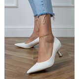 D/CEO White classic low heel pumps Jutas | shoptok.hr