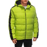 Edoti Men's quilted winter jacket - lime green | Shoptok.si