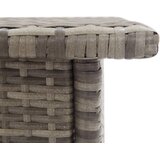  Čajni stolić sivi 50 x 50 x 47 cm od poliratana | Eponuda.com